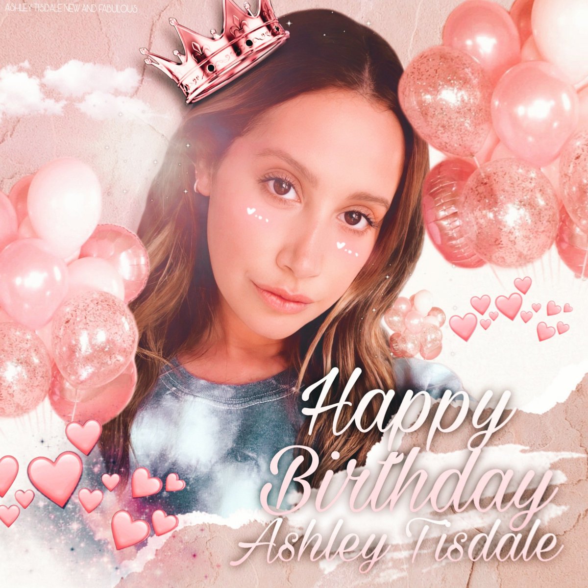 UfficialeAT's tweet photo. Happy Birthday to our beautiful Queen Ashley Tisdale 👑🍰💗 https://t.co/hXw4dH3oT7