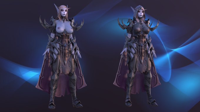 3 pic. Sylvanas Windrunner Blender Model is now available on Patreon - https://t.co/9XEypuUr1C

1)  https://t