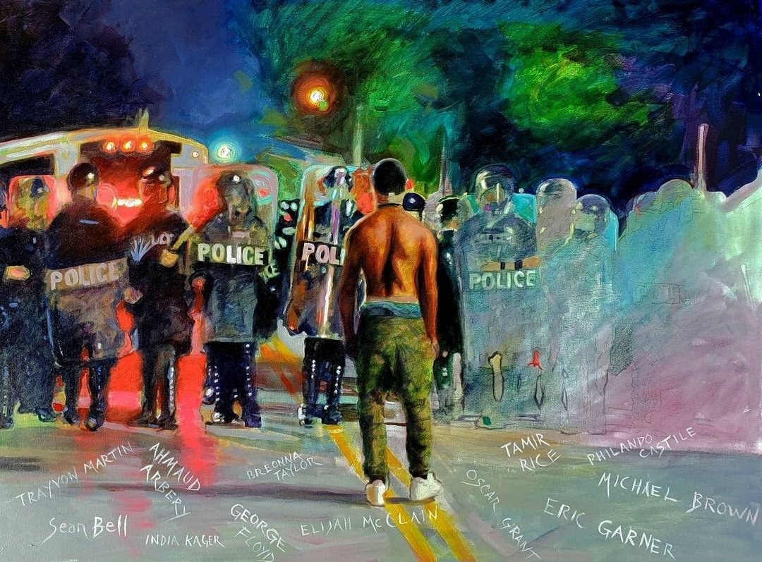 Just a friendly reminder, #ACAB
#art #painting #Portland #Portlandprotests 
Acrylic on canvas. 40x30 inches
#BlackLivesMatter