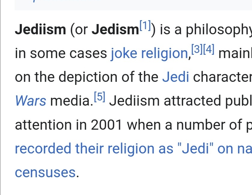 tpmsabe's tweet photo. PEOPLE TRIED TO MAKE STAR WARS A RELIGION?? https://t.co/iNqLQi8ANj