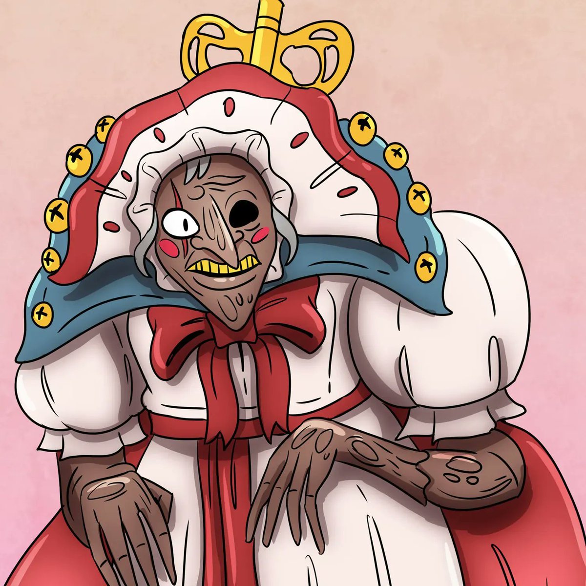 KravensKeep's tweet photo. Skabitha Nightshade: Toy making hag of the Hourglass Coven! @Wizards_DnD #D&amp;D
#dnd #ttrpg #5e #hag #witchlight https://t.co/2uVgOa1pXP