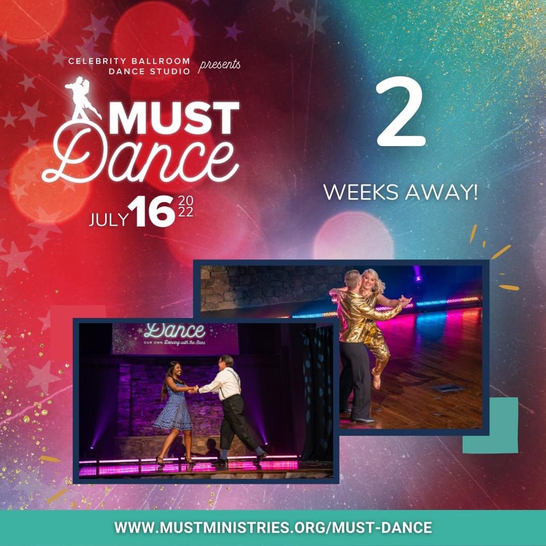 MUSTMinistries's tweet photo. MUST Dance is only 2 WEEKS AWAY!
Be sure to grab your tickets and vote for your favorite celebrity dancer at https://t.co/iMhasxRLBP #MUSTDance https://t.co/nyGUouyi2H