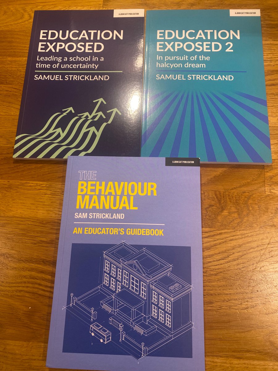 Sam Strickland (@strickomaster) on Twitter photo 🚨 Competition
With the summer holidays looming I thought I’d giveaway this self made holy trinity. Yes all 3 of my books.
Huge thanks <a href="/JohnCattEd/">John Catt Educational from Hachette Learning</a>
Simply retweet this tweet.
Winner announced Monday 4th July at 9pm 🚨 Competition
With the summer holidays looming I thought I’d giveaway this self made holy trinity. Yes all 3 of my books.
Huge thanks <a href="/JohnCattEd/">John Catt Educational from Hachette Learning</a>
Simply retweet this tweet.
Winner announced Monday 4th July at 9pm