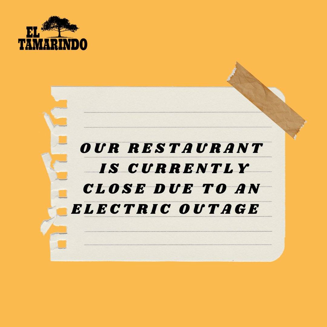 Our restaurant is currently close due to an electric outage ☹️ we will let you know as soon as we are back open. We apologize for the inconvenience. <a href="/AdMoBID/">Adams Morgan BID</a>
