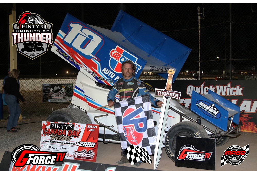 KoTSprints's tweet photo. Recap and statistical report from Thursday night at Humberstone Speedway, where "Downtown" Mitch Brown @brownie1026 withstood pressure from several challengers to take his first @Pintysfoods #KnightsOfThunder sword --> https://t.co/eCjLwLdtGI https://t.co/nj8cM7ciTz