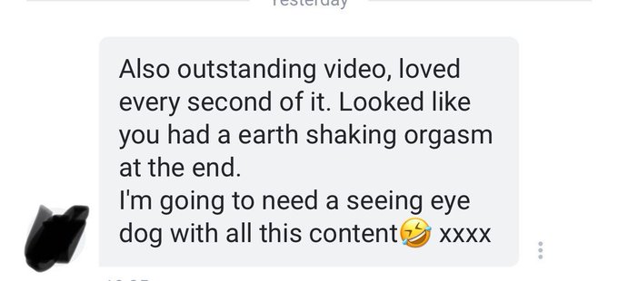 Some feedback from the video of me losing my GIRL/GIRL virginity😍  The sale on my girl/girl threesome