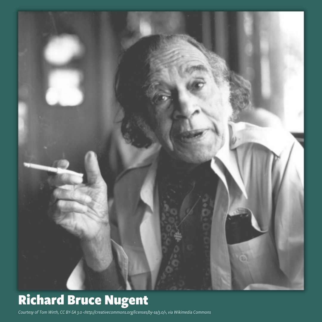 #OnThisDay in 1906 Richard Bruce Nugent, a gay writer of the Harlem Renaissance, was born in Washington, DC. His story, “Smoke, Lilies, and Jade” is known for its themes of Black LGBTQ+ identity and pride. #SmithsonianPride