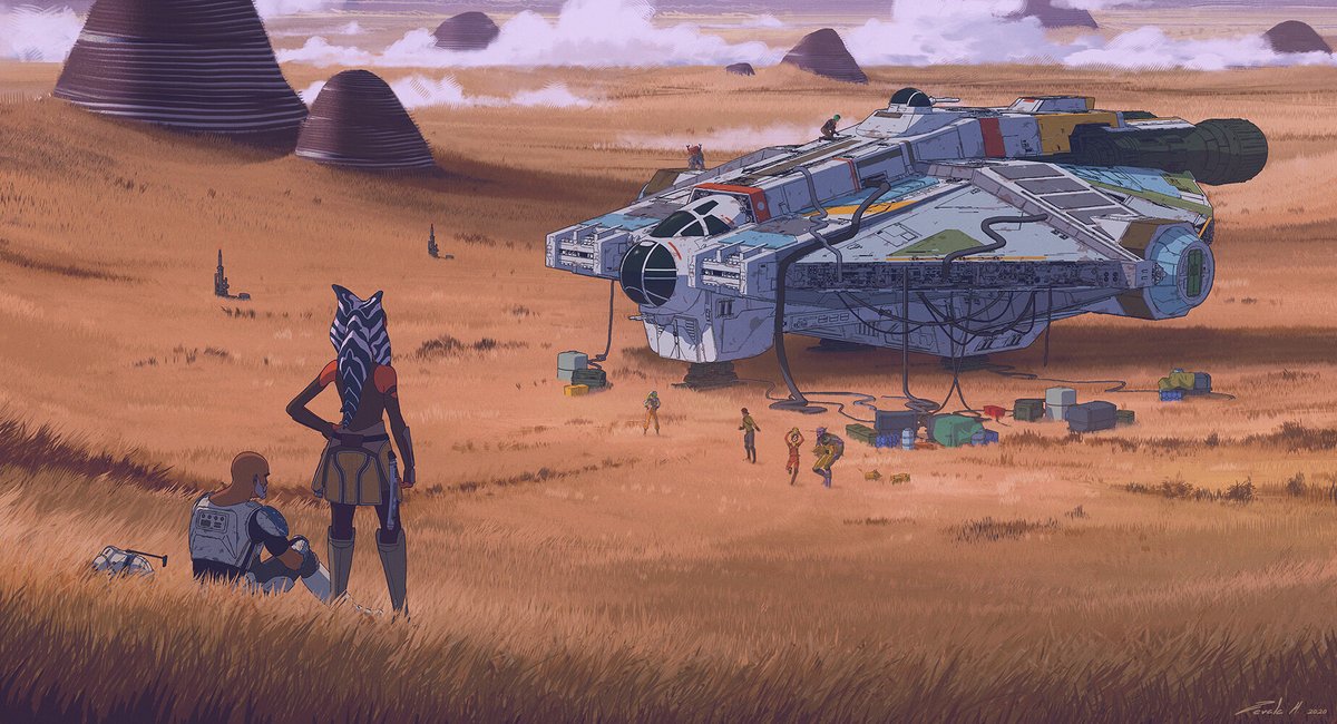 kotecinho's tweet photo. Star Wars x Studio Ghibli, Stephen Zavala https://t.co/SFUBZCXswt
