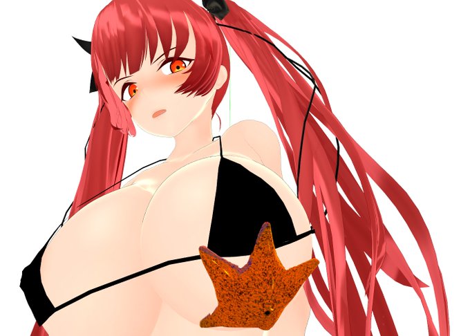 おっぱいに張り付くヒトデ 