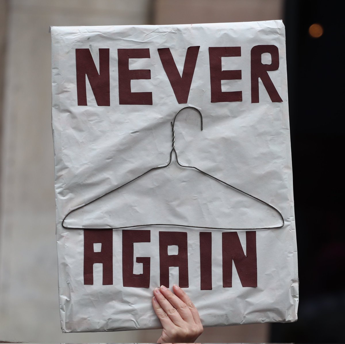 We love a good protest sign and today we saw one of the best <a href="/pro_choice_nott/">Pro Choice Nottm</a>.
