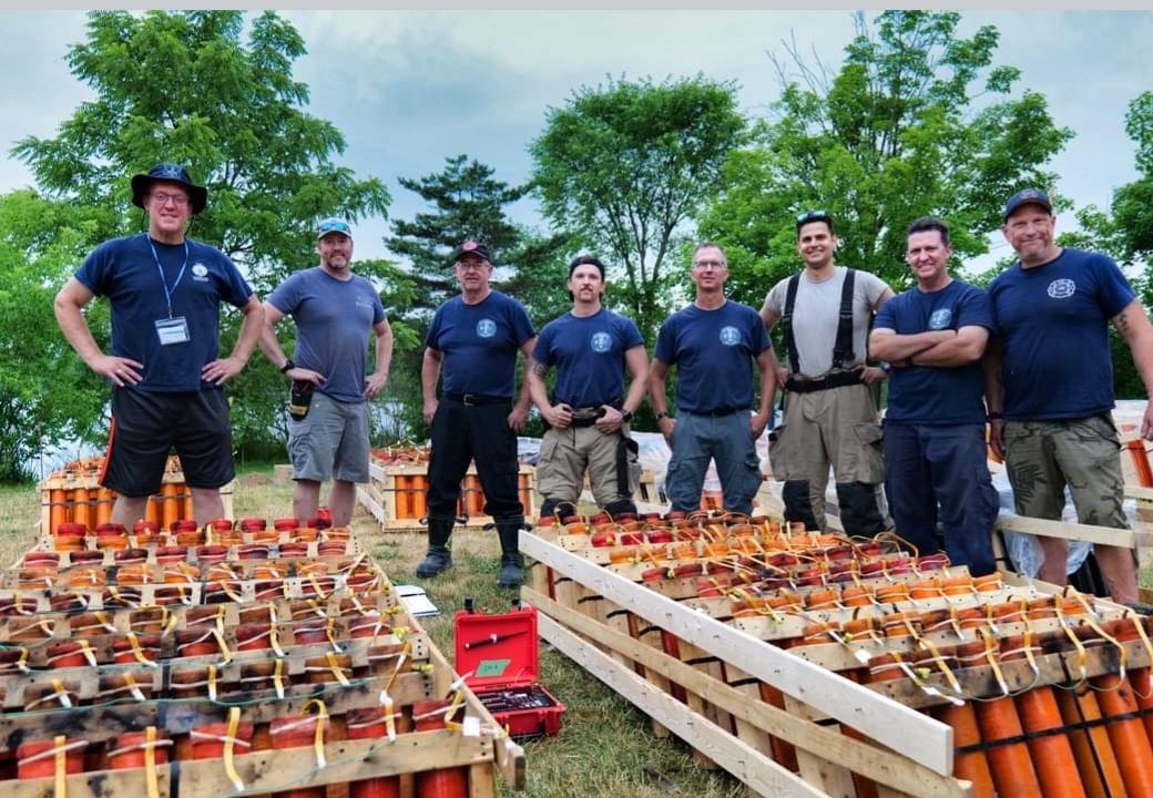 Meet our fireworks team members who put on an incredible fireworks display last night.  Well done team! #CanadaDay2022