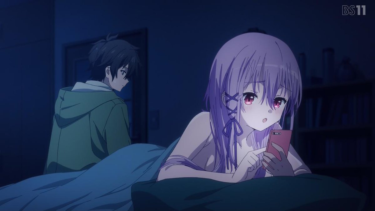 冴えない彼女の育てかたの丸戸史明さんの新作だそうですがえりりンゴと詩羽先輩ポジションはいるけど加藤ちゃん枠がいないって感じのキャラ配置でしたね
キスで強くなるヤンデレヒロインとかあまりにもコテコテでしたが意外とおっぱい大きそうで作画も良かったので最後まで見ます
#エンゲージキス 