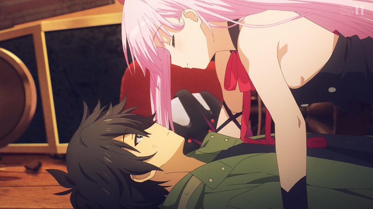 冴えない彼女の育てかたの丸戸史明さんの新作だそうですがえりりンゴと詩羽先輩ポジションはいるけど加藤ちゃん枠がいないって感じのキャラ配置でしたね
キスで強くなるヤンデレヒロインとかあまりにもコテコテでしたが意外とおっぱい大きそうで作画も良かったので最後まで見ます
#エンゲージキス 