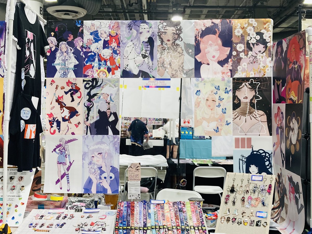 kannm__'s tweet photo. helloo i’m here at AX table d3!! um i’m a little disorganized sorry hehe but i have a couple of shirt designs with me &amp; some brand new enamel pins and keychains https://t.co/xnSWPQxkhn