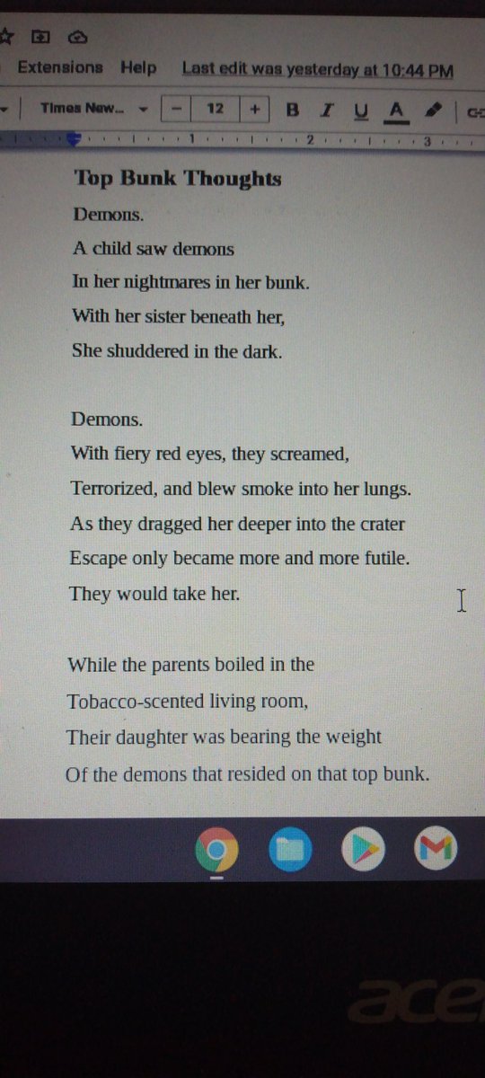 KM_Drake1_'s tweet photo. @syaccoby Here's a poem based on a recurring nightmare I had as a child that actually inspired some of the later scenes in The Scamenaur Chronicles.😁thanks for your interest https://t.co/OeYK3zgZsP