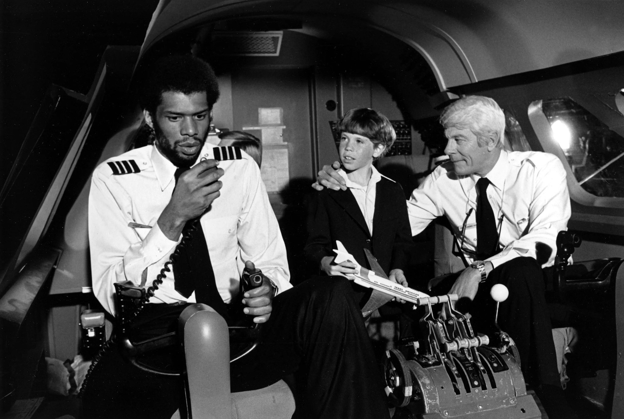Leslie Nielsen Airplane Cockpit