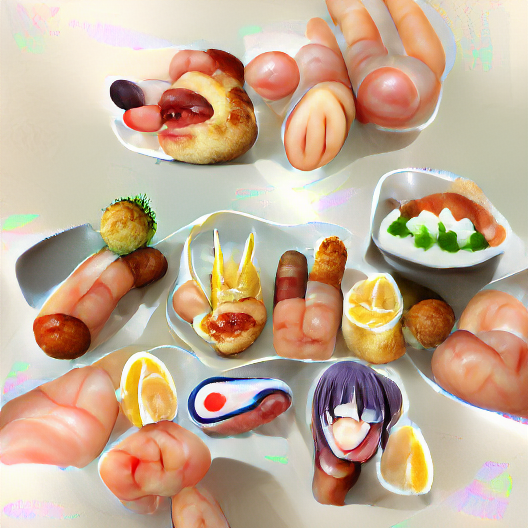 Dubleau's tweet photo. Fingerfood
~
#fingerfood #food #foodie #foodstagram #foodporn #culinary #ai #aiart #gan #vqgan #imagenet #clip #lofi #machinelearning #poetry #digital #art #digitalart #generativeart #neuralart #dubleau #debesturing https://t.co/inpsBDkVdp