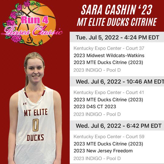 saracashin25's tweet photo. Fired up for this tournament! Nothing better than Basketball in the Bluegrass State! Excited to compete with Citrine this week at Run 4 Roses Tourney in Kentucky. 🔥⛹️‍♀️🌹 Check out my schedule!!

@mteliteducks @tfnsrun4roses @mdell74 @alliescarpa @timlopes3 https://t.co/ERjXPtstiJ