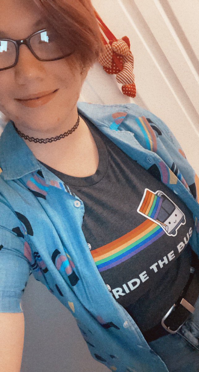 Last weekend, my company had a company-wide operations meeting. Drivers, staff, everyone.

Never in a million years did I think I'd have the guts to wear this in front of every single one of my coworkers, especially because of most of their political views. But I did.