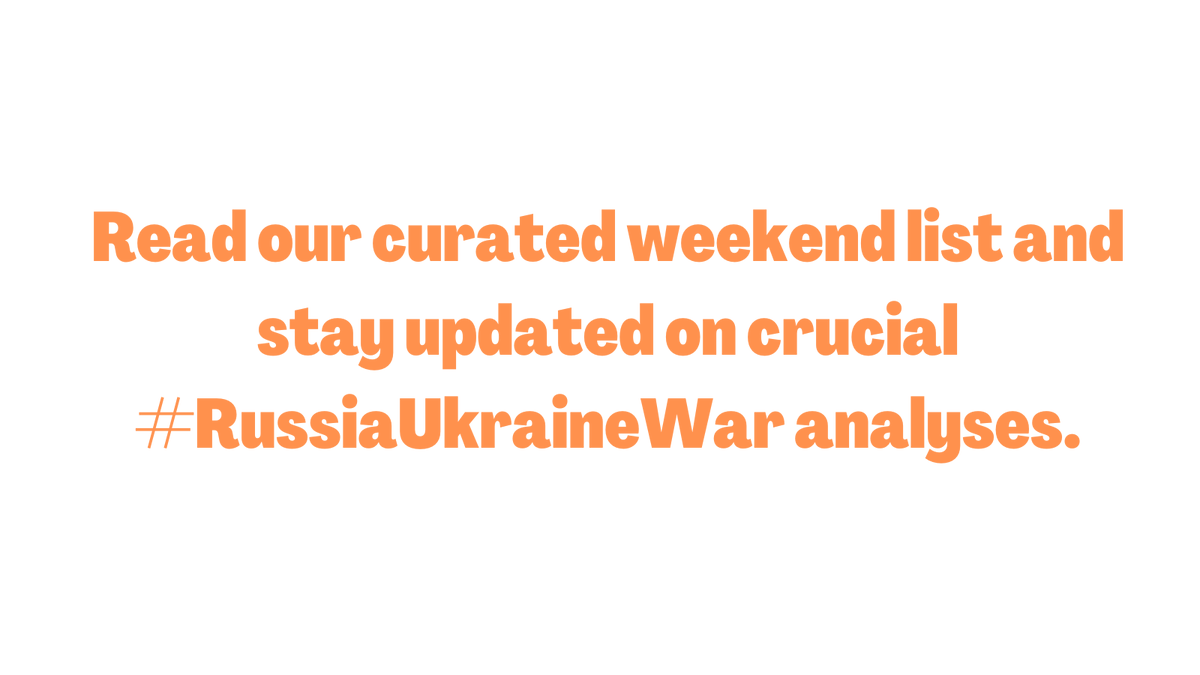 FletcherRussia's tweet photo. Curated weekend reads📑: Stay updated with this week's top analyses, opinions, and event updates from @FletcherSchool's @FletcherRussia on #RussiaUkraineWar and key developments. https://t.co/houBQ4Olf2