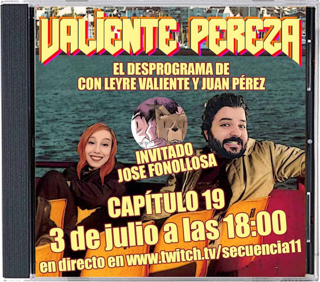 Secuencia11's tweet photo. Este domingo a las 18:00 vuelve #ValientePereza, co-presentado por @LeyreValiente y con el dibujante @JoseFonollosa como invitado estelar. Nos podréis ver delirar en directo en https://t.co/PgWLmjJkgB.
#podcast #desprograma #valientechocho #humor #entrevista #twitch #improvisado https://t.co/XBpBtg6tIc