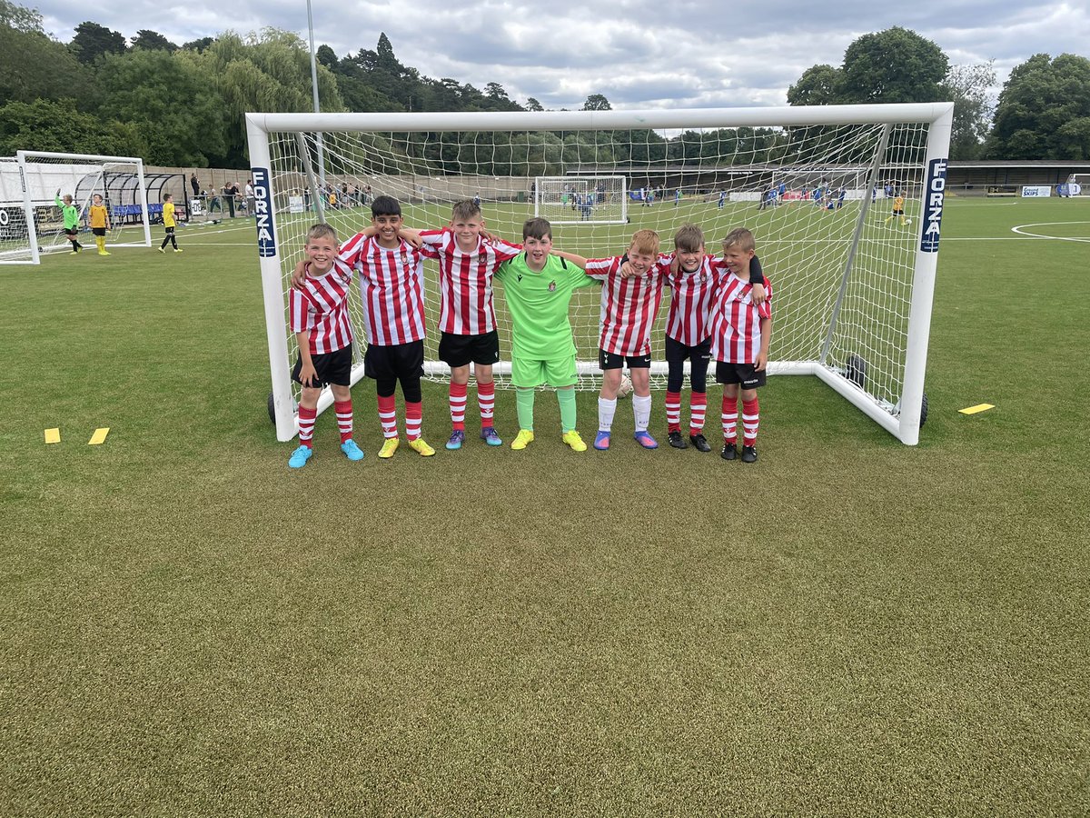 We at <a href="/HTYFC/">Hertford Town Youth</a> <a href="/HertfordTownFC/">Hertford Town FC</a> tournament.  The boys had a excellent tournament 4wins 1draw to reach the final but it just was not are day well done SBJ .  And want to say the tournament was a well run tournament we done all👏🏻👏🏻
