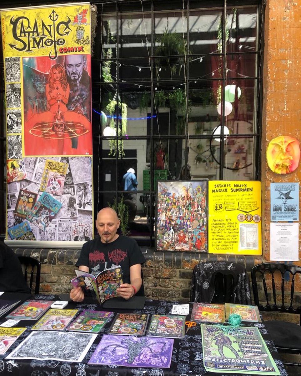 Join us <a href="/Electrowerkz/">Electrowerkz</a> on Sunday July 3rd for <a href="/baphomart/">Baphomart</a> #SatanicFleaMarket #satanicmojocomix #undergroundcomix #counterculture