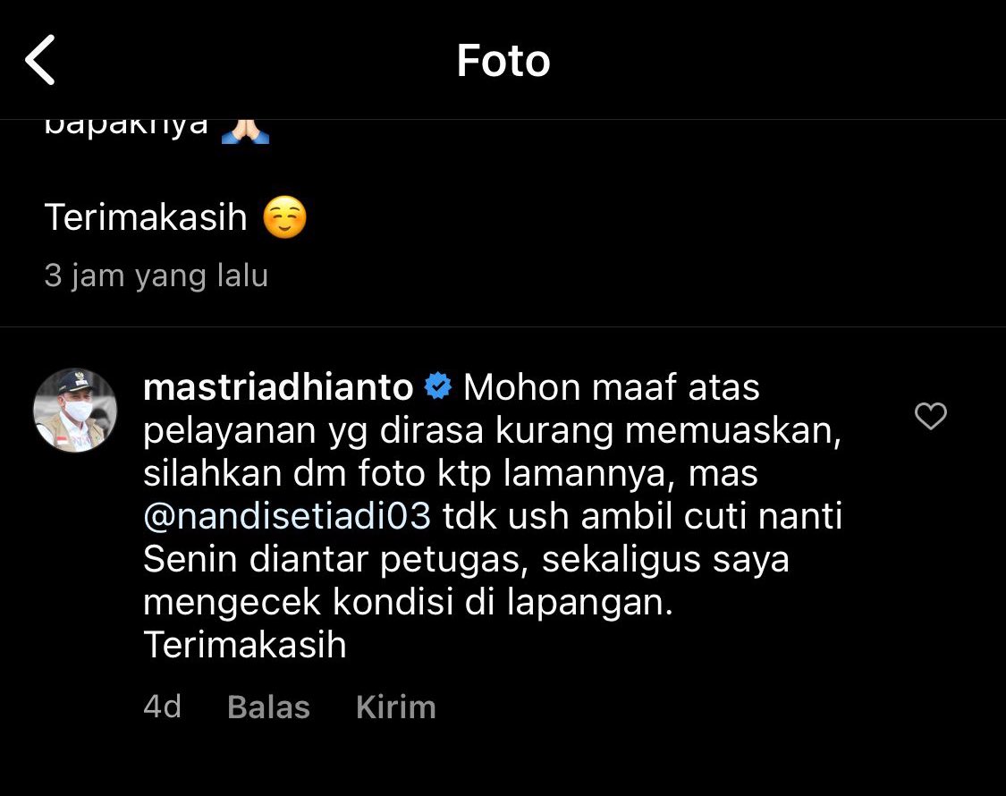 Sefruit drama kelakuan disdukcapil bekasi, omelin bae pak <a href="/mas_triadhianto/">Tri Adhianto</a>