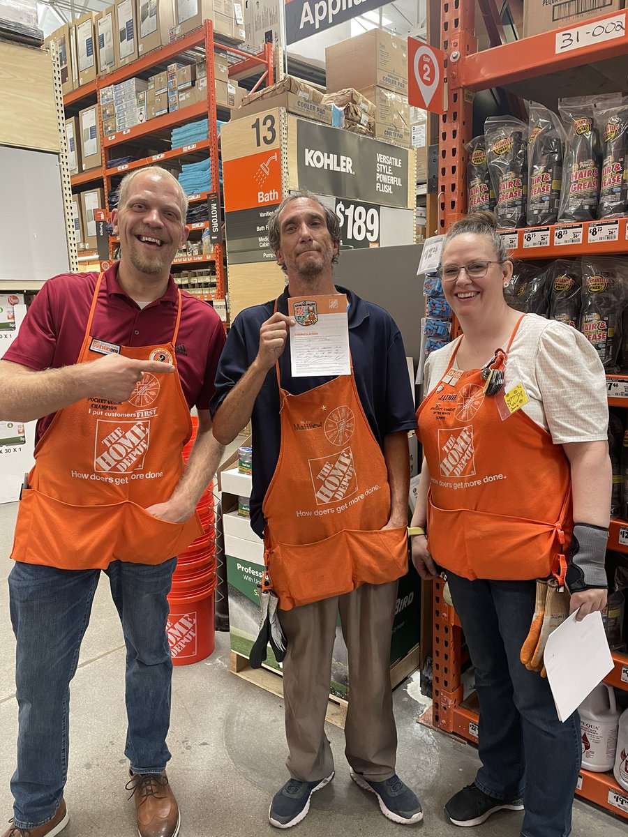 Matt in plumbing recognized by his peers in the last town hall for his amazing work ethic and willingness to help everywhere! Great job!!