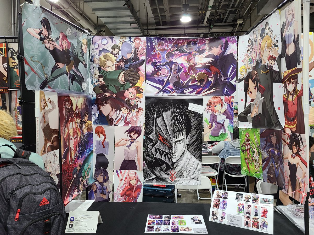 Day 2 of ax, would appreciate if you stopped by ✌️#AX2022ArtistAlley #AnimeExpo2022