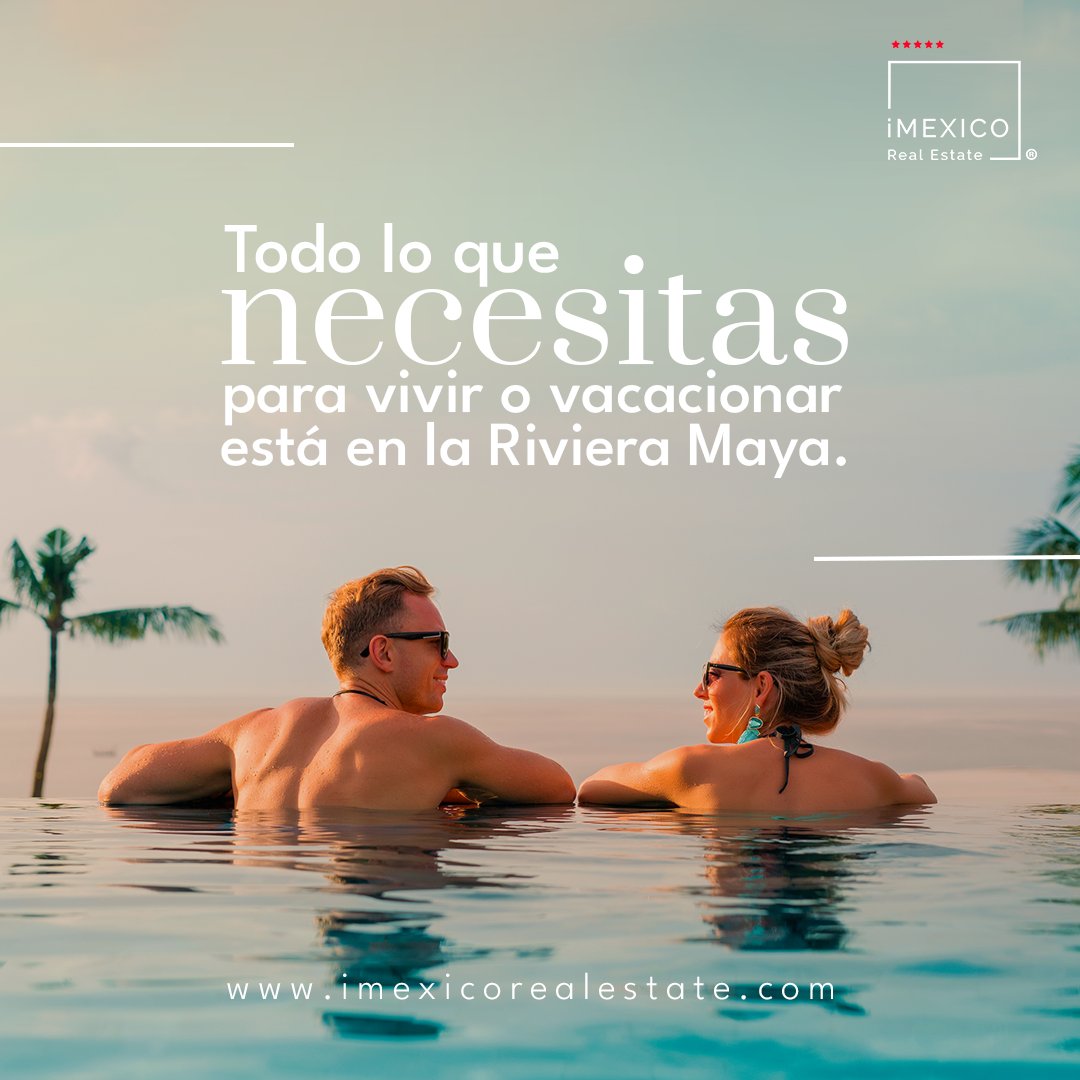 iMexicoRE's tweet photo. Complementa tu estilo de vida, invirtiendo y ganando de la mejor forma.

Todo lo que necesitas para vivir o vacacionar está en la #RivieraMaya y tenemos las opciones inmobiliarias más novedosas de la zona. https://t.co/cQcBlrXjjw