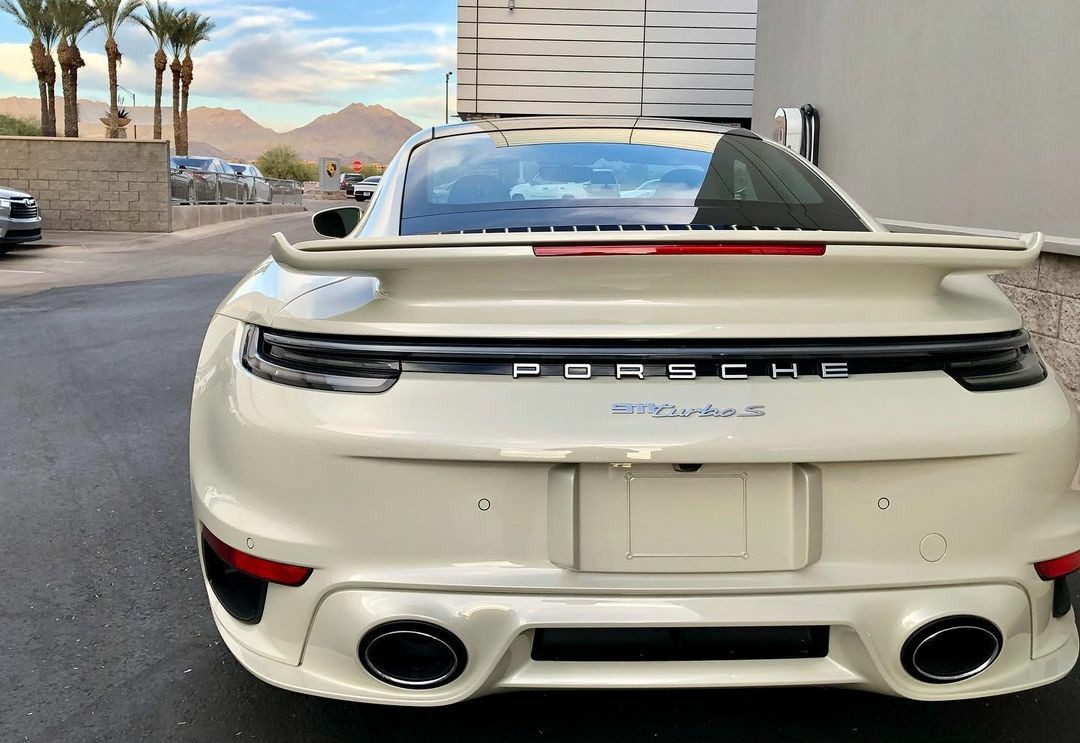 PorscheCIub's tweet photo. Paint-to-Sample Geyser Grey 992 Turbo S https://t.co/HIPCeExGzD