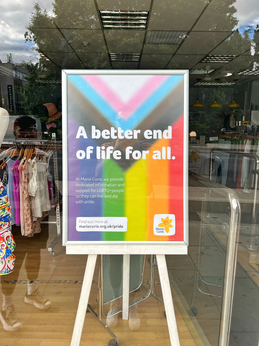 Paul1Knox's tweet photo. What’s a better activity on London Pride than to pop over to our Highbury store to check out the pride display. Today, I’m proud of this campaign, written by me and @emilyyyyywright. Visit https://t.co/LCNu7mkJ8i for specific LGBTQ+ resources and support. 🏳️‍🌈🏳️‍⚧️ https://t.co/7QF4K5ZCK7