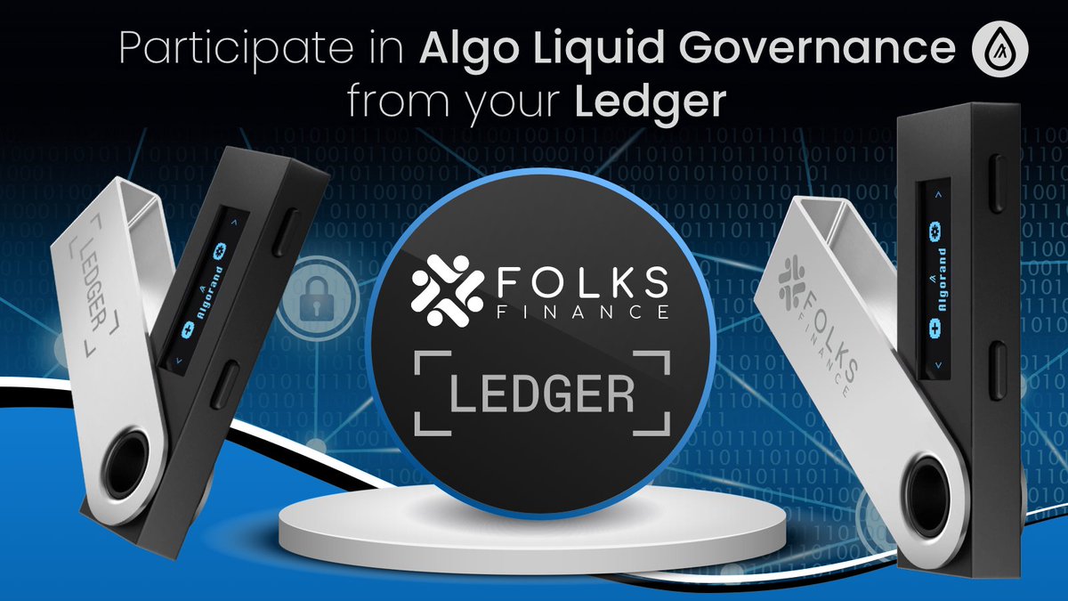 FolksFinance's tweet photo. We want to clarify that
π Algo Liquid #Governance is compatible with #Ledger! π§
β¨ You can freely participate and mint $gALGO safely from your @Ledger device. π© #Algorand #Gov4
π Find out more in the official Docs FAQ:
https://t.co/3SmClsYWPQ https://t.co/NGgf01eW4X
