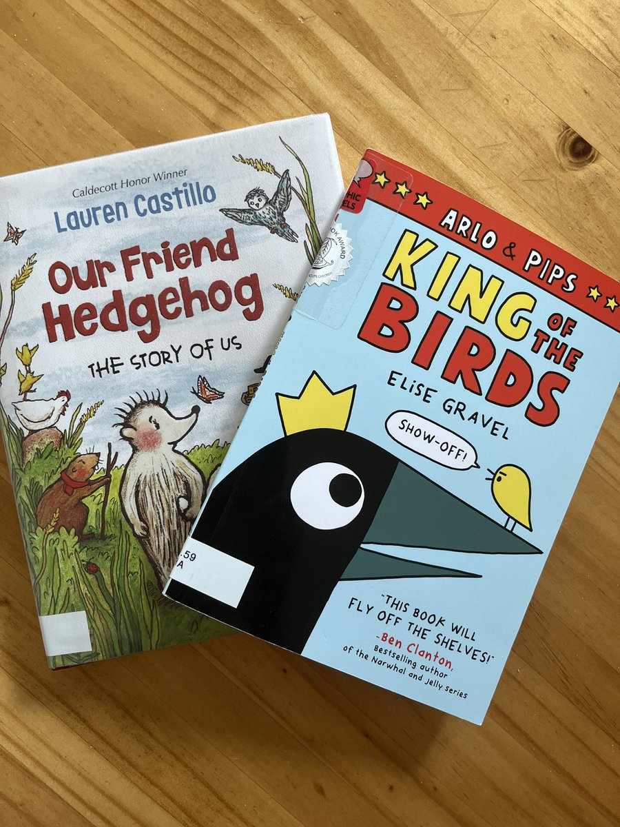 Summer books 2 and 3 (Of 50). King of the Birds by @EliseGravel and Our Friend Hedgehog by @studiocastillo Cant wait to have these in the shelf for my Ss in the fall. #BarkhamstedReads #ctnutmegbooks @ctcasl @BarkhamstedS