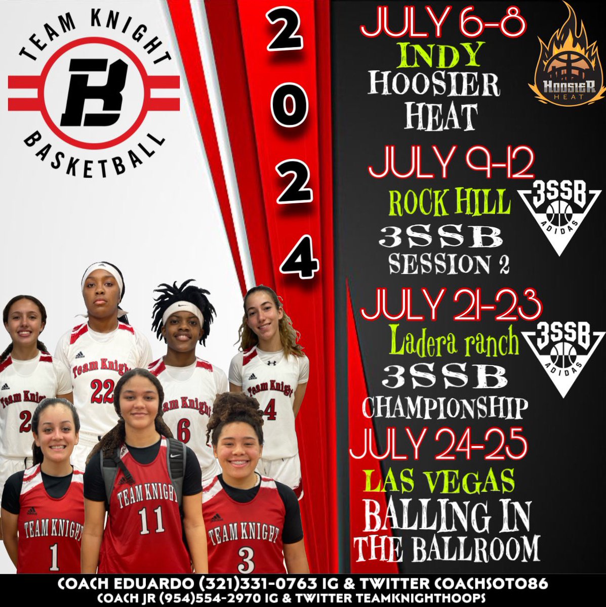 CoachSoto86 (@eduardo10120239) on Twitter photo COACHES HERES OUR JULY SCHEDULE Starting out at <a href="/InsiderExposure/">InsiderExposure</a> Hoosier Heat in Indianapolis July 6-8!!
<a href="/adidasHoops/">adidas Basketball</a> #3SSB l@Eduardo10120239 <a href="/2023Hoop/">Jsizzle2024</a> coachmike0712 <a href="/DezmariahSoto/">Dezmariah Soto</a>
<a href="/celinaballer/">Celina Forine</a>
<a href="/CamrynPatterso2/">Camryn Patterson</a>
<a href="/GiannaCorbitt/">Gianna Corbitt</a>
@jadejazz_2024 <a href="/teamknighthoops/">Team Knight Hoops</a> <a href="/2023Hoop/">Jsizzle2024</a> COACHES HERES OUR JULY SCHEDULE Starting out at <a href="/InsiderExposure/">InsiderExposure</a> Hoosier Heat in Indianapolis July 6-8!!
<a href="/adidasHoops/">adidas Basketball</a> #3SSB l@Eduardo10120239 <a href="/2023Hoop/">Jsizzle2024</a> coachmike0712 <a href="/DezmariahSoto/">Dezmariah Soto</a>
<a href="/celinaballer/">Celina Forine</a>
<a href="/CamrynPatterso2/">Camryn Patterson</a>
<a href="/GiannaCorbitt/">Gianna Corbitt</a>
@jadejazz_2024 <a href="/teamknighthoops/">Team Knight Hoops</a> <a href="/2023Hoop/">Jsizzle2024</a>