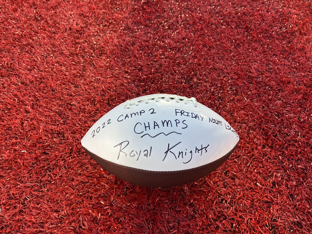 CoachBestEWU's tweet image. Team Camp ✌️ Friday Night Lights Champ @royalknightsfb #CampChamp