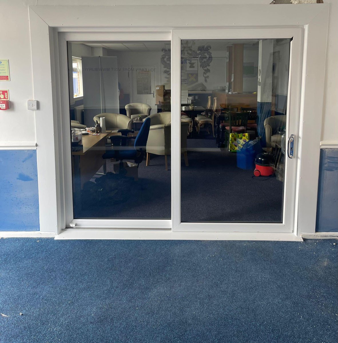 fgrscomhub's tweet photo. Another busy day at gigg lane community stadium. Getting the hub spotless and clean, setting up the entrance ready for our pact meeting on Monday. new boilers and central heating fitted. Plus matches being played😳😳🤣🤣 #communitystadium @buryfcss #makingadifferenceinredvales https://t.co/Vi5Gbp723M