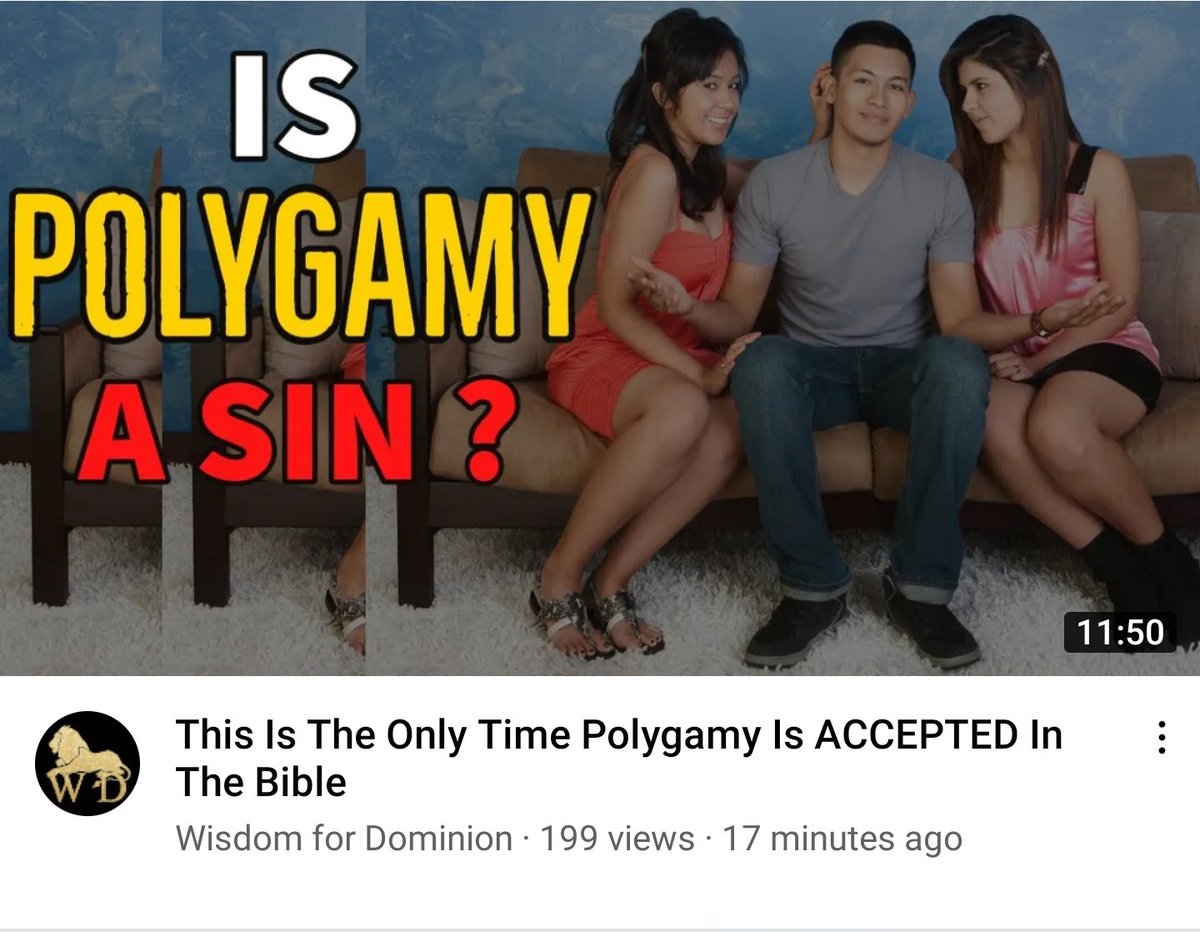 Wisdom4Dominion's tweet photo. Do you support Polygamy? Yes? No? Why?

Remember before you answer:

Polygamy is both ways;
👇🏾
1. Polygyny = 🤵🏾‍♂👰🏾‍♀👰🏼‍♀👰🏻‍♀...

2. Polyandry = 👰🏽‍♀🤵🏾‍♂🤵🏻‍♂🤵🏼‍♂...

Watch my analytical take 👉🏾 https://t.co/gStyBJT3eg https://t.co/s7LSCJ0XgY