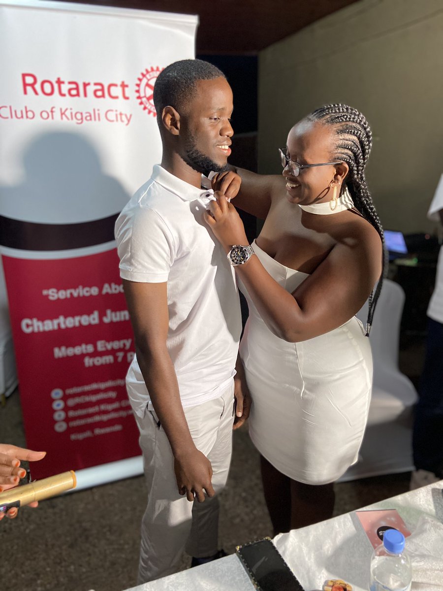 RCkigalicity's tweet photo. This year we want to focus on our members and then from there serve our community - President Halima Mohamed ( @homiz_moha )

Welcome to our new inductees; Lasana, Claudine, &amp; Sandrine!

#RCKCInstallation #ImagineRotary https://t.co/614A33QGqq