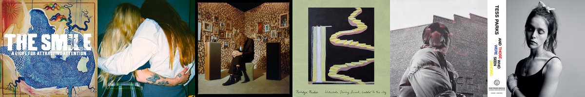 AbsurdityCool's tweet photo. So I listened to a lot of new albums on my long dog walk today and my votes for #5albums22 so far go to 1 @kevinmorby 2 @porridgeradio 3 @AldousHarding 4 @WetLegband 5 @tessnormaparks 6 @TheSmile with hon. mens. to @thefamilygrave & @greennessmusic #Icancount #Imakemyownrules https://t.co/HELhaS0X3C