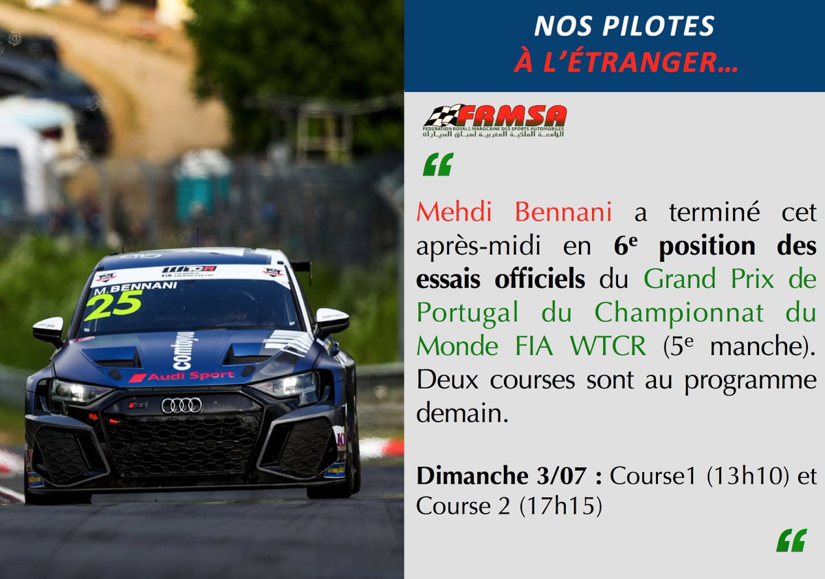 Fédération Royale Marocaine des Sports Automobiles tweet media