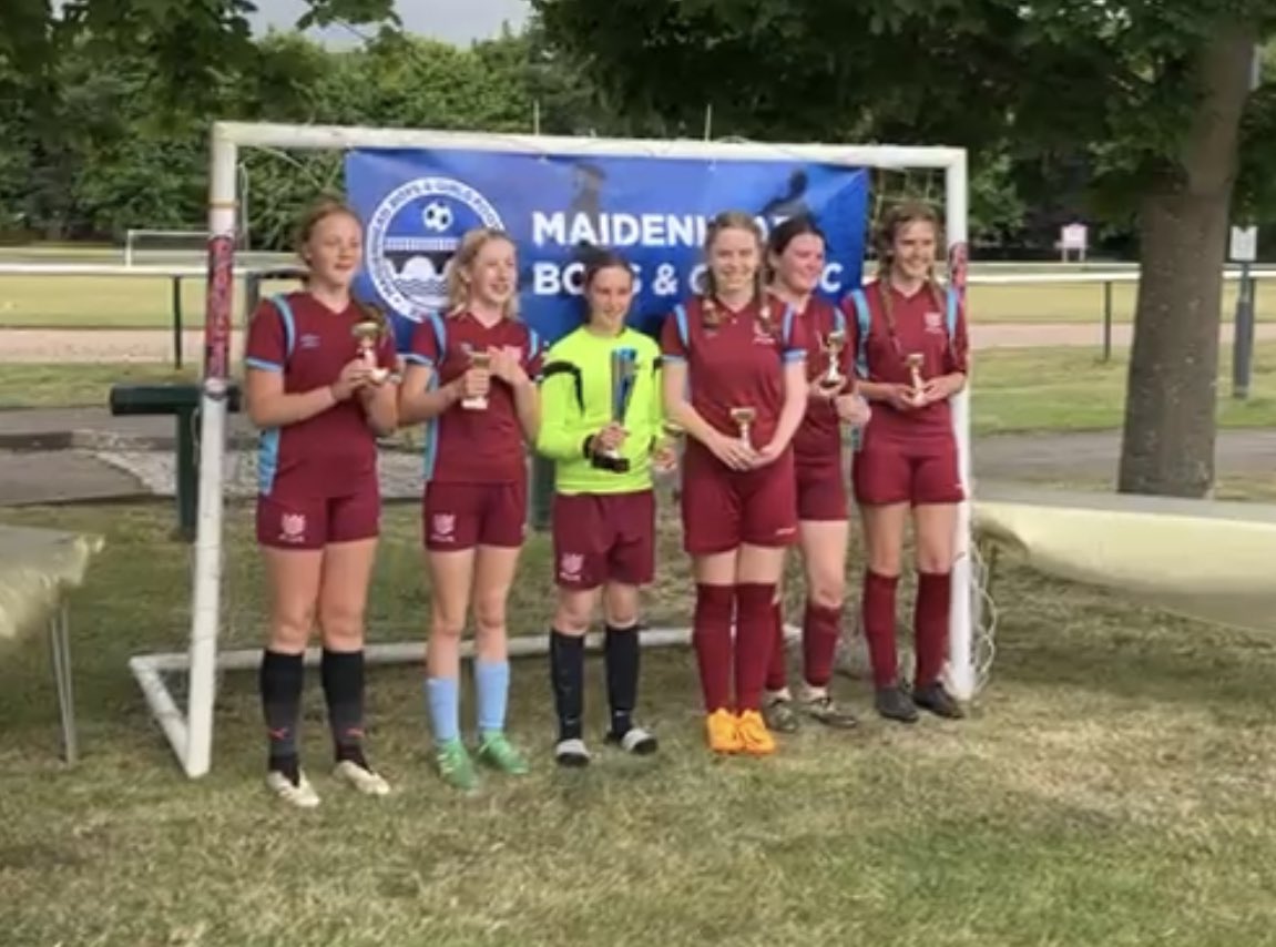 Well done to our U14 girls today. Victorious in the @Maidenhead_WFC tournament. Great job!! 👏👏