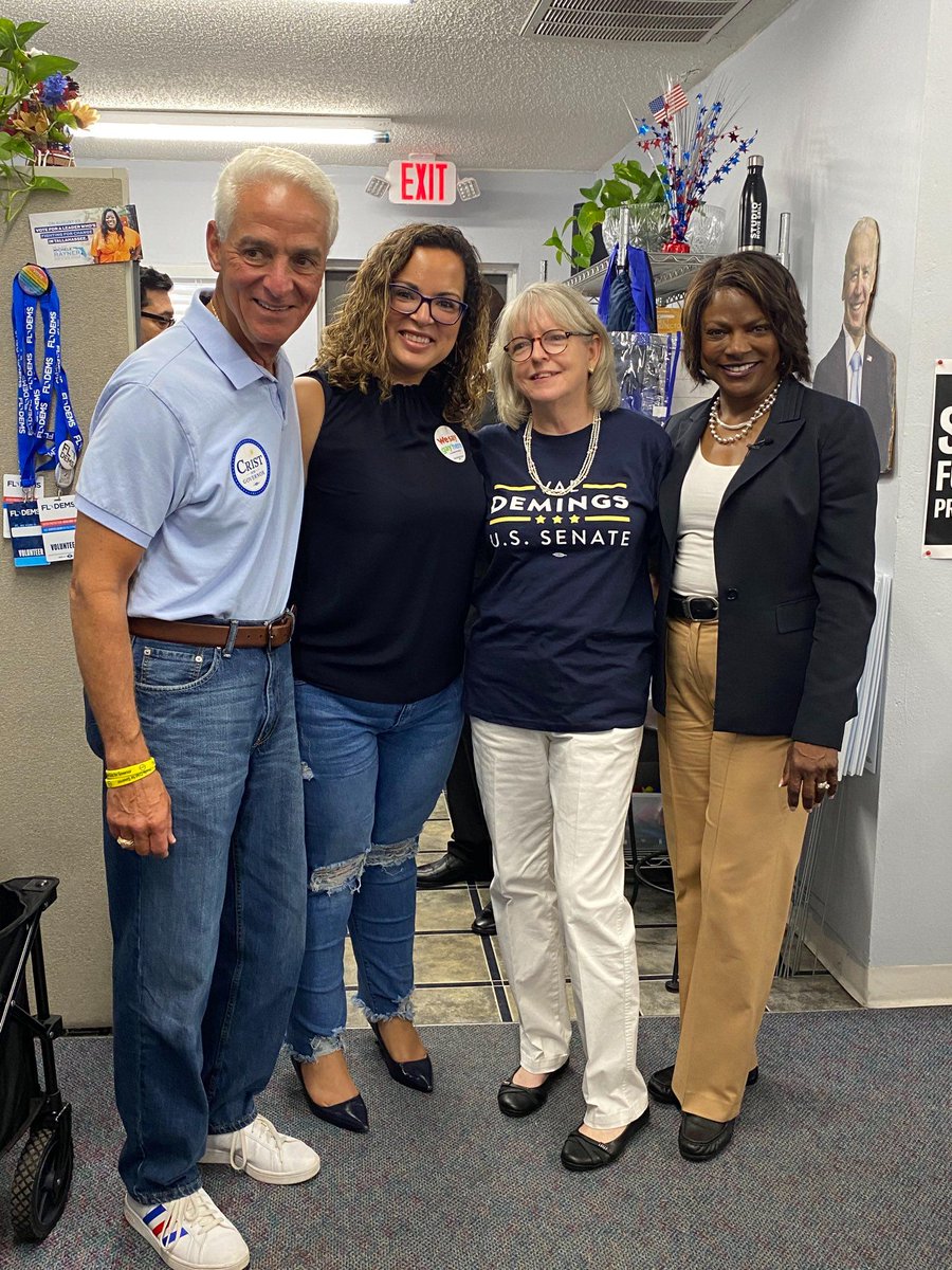 Always great to run into the next US Senator from Florida <a href="/valdemings/">Val Demings</a>! I look forward to working closely with her next year to get Florida back on track.
