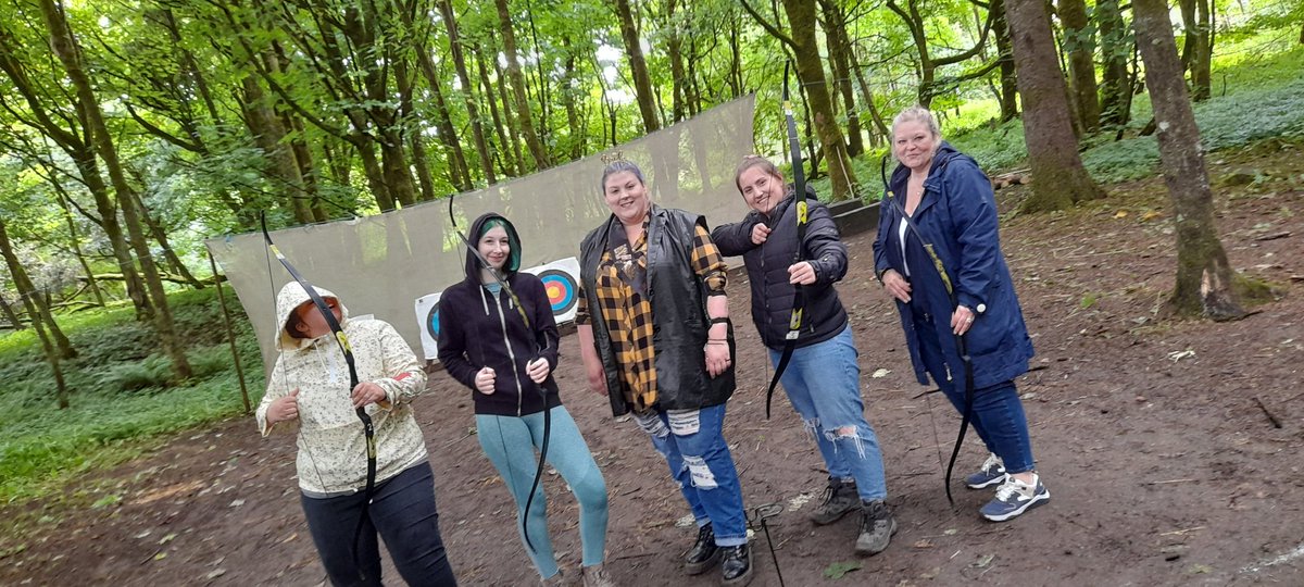 These hens know how to party! 🪓  🏹 
Drop us a line to start planning your #henparty adventure in #Bridgend!