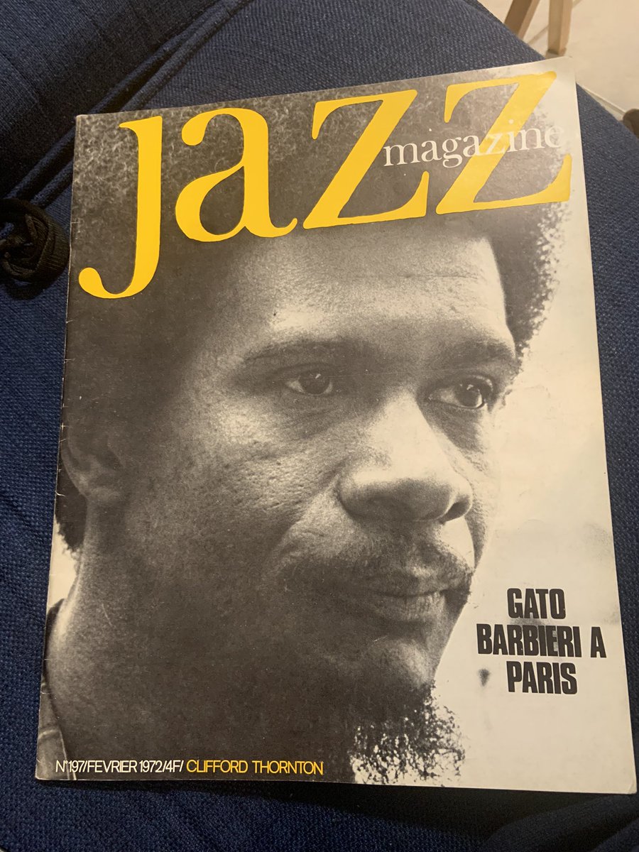 A good friend gave me this magazine many months ago, and I realized I never posted this article here. Talks about how Clifford Thornton had his visa revoked by France for his affiliation with the Black Panther Party