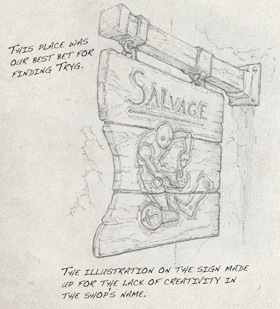 GolarionToday's tweet photo. #Calt's Salvage. From the journal of Pathfinder #Sidek. https://t.co/zLuwCF6MJ8