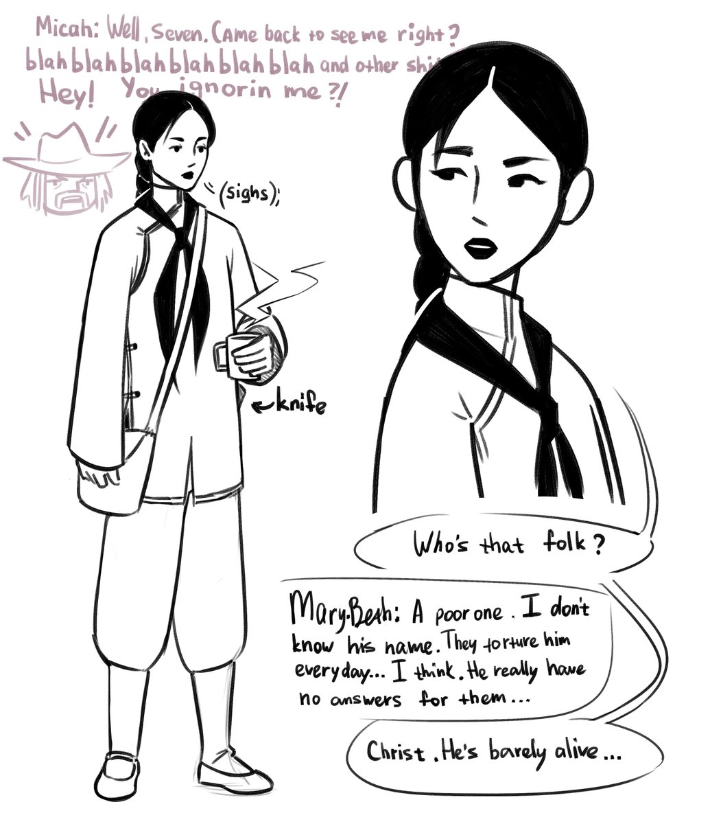 ssomniar's tweet photo. ~Seven visits Van der Linde camp from time to time. She likes chatting with girls and playing domino with Mr Matthews~
#rdr2oc #rdr2 #rdrimagines #sorryforthis #oc https://t.co/PlqiUxRSPX