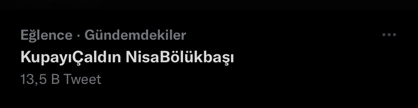 nisaya hak etmediği kupayı çaldığı için kırk gün kırk gece tt yapsak az gelir durmak yok devammm

KupayıÇaldın NisaBölükbaşı