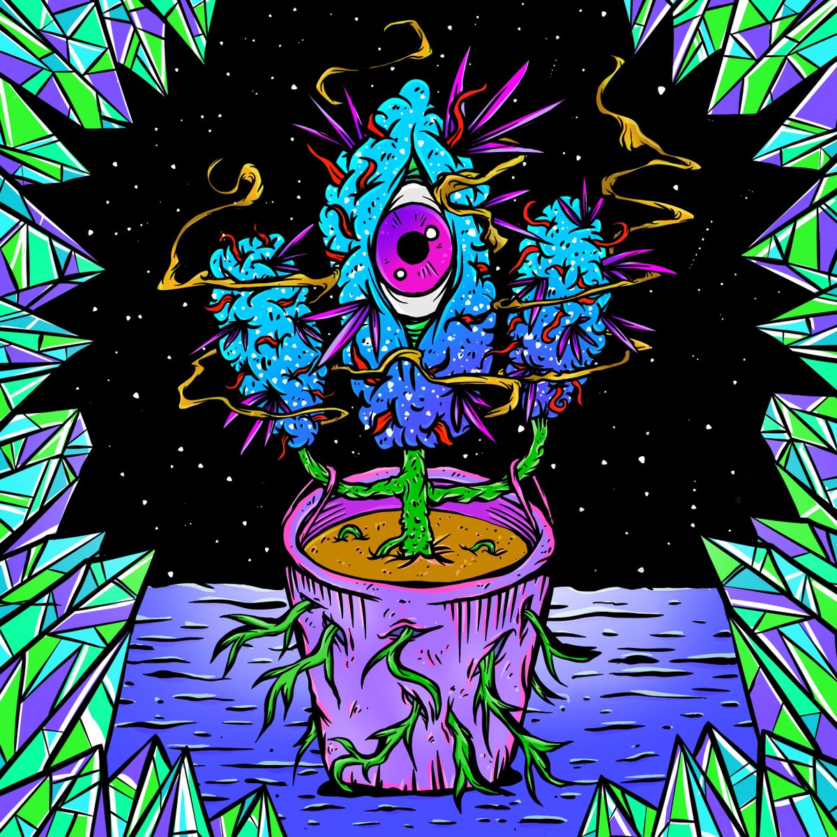 blingplants's tweet photo. Nueva colaboración disponible desde https://t.co/wUNgtzIPC0 planta creada por un gran artista chileno, link de su trabajo https://t.co/mzQrjWlXt2  #blingplants #newdrop https://t.co/sCaKShQm38